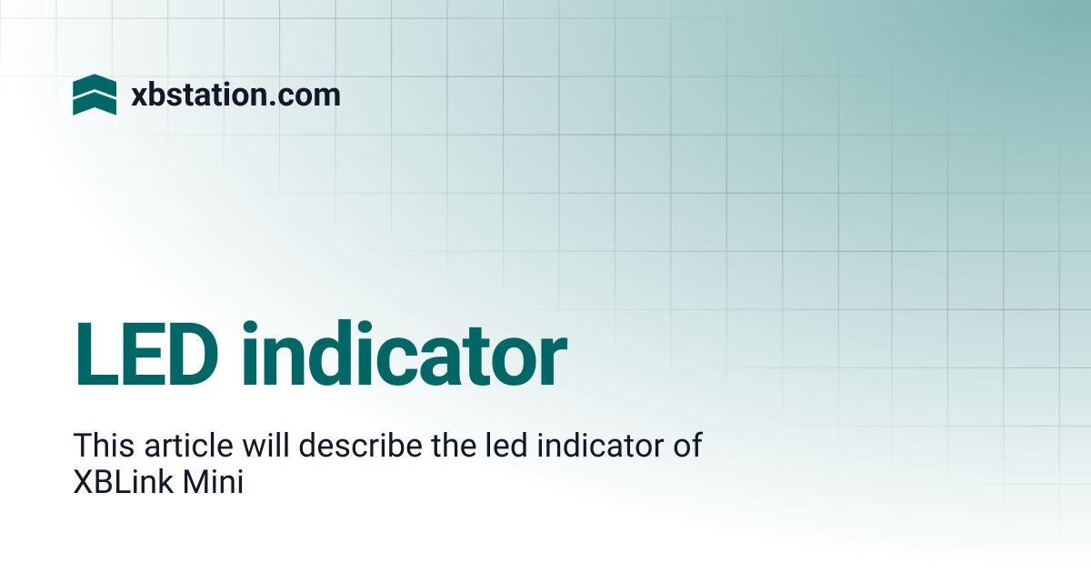 LED indicator | xbstation.com