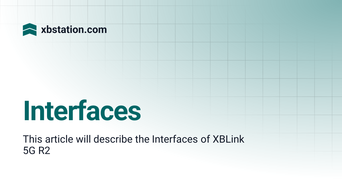 Interfaces | xbstation.com